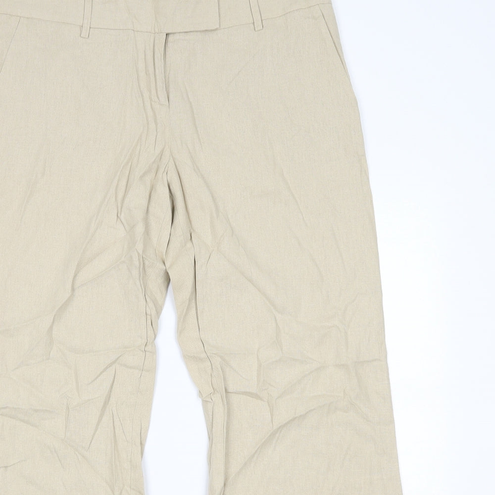 Todays Woman Womens Beige   Trousers  Size 16 L28 in