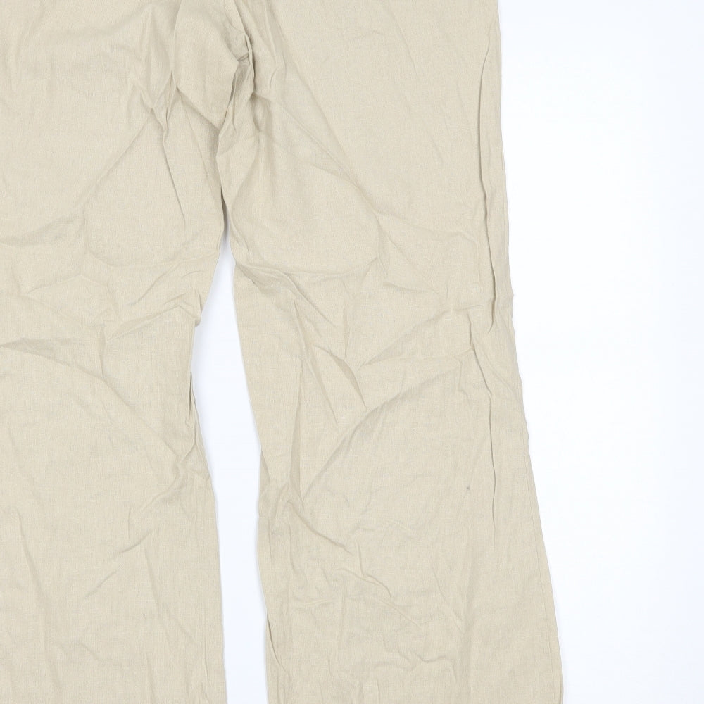 Todays Woman Womens Beige   Trousers  Size 16 L28 in