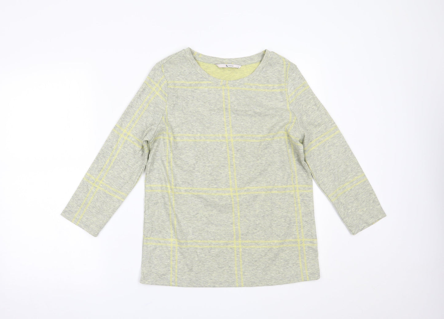 TU Womens Yellow   Basic Blouse Size 8