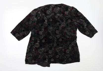 Back view of C&A women’s multicoloured jacket blazer, size UK 20