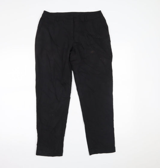 Dorothy Perkins Womens Black   Trousers  Size 10 L25 in