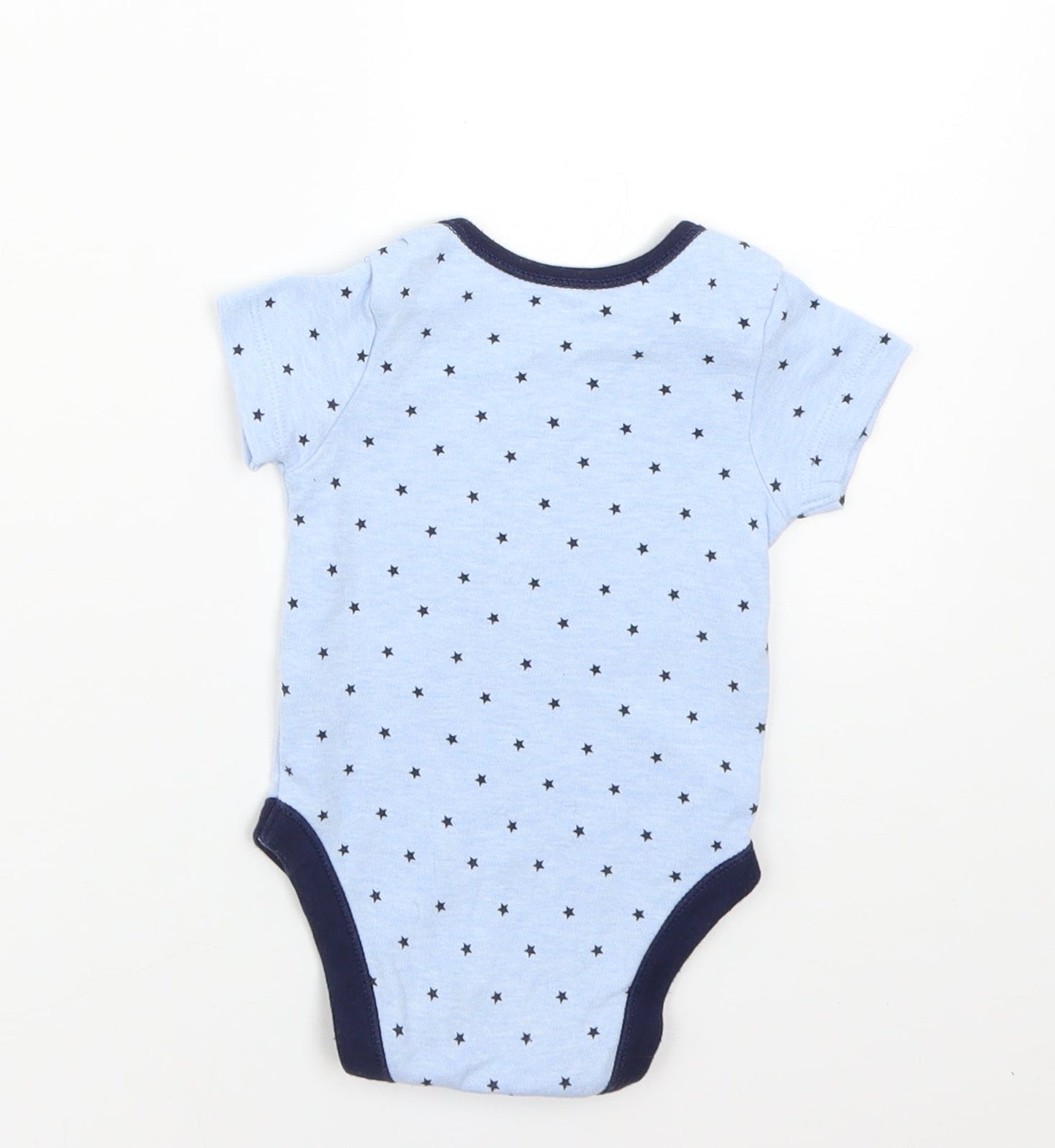 George Baby Blue Geometric  Babygrow One-Piece Size 3-6 Months