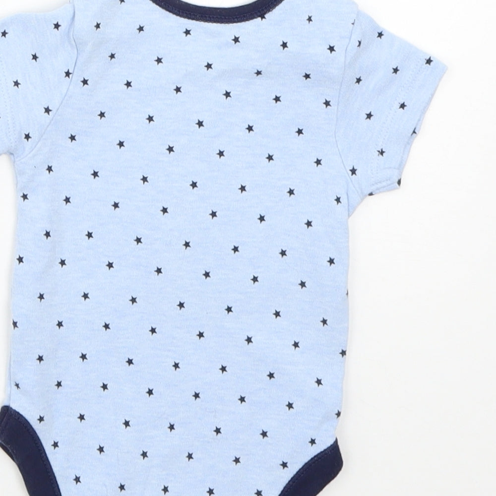 George Baby Blue Geometric  Babygrow One-Piece Size 3-6 Months