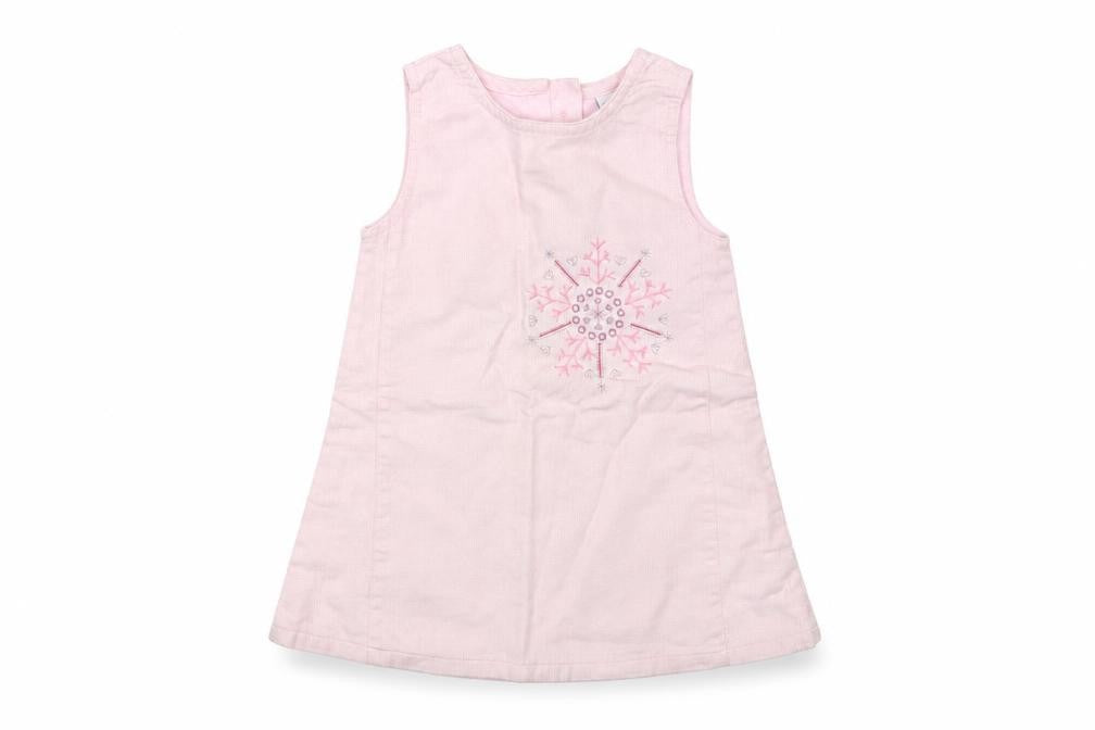 TU Baby Pink Geometric  Jumper Dress  Size 9-12 Months  - Christmas