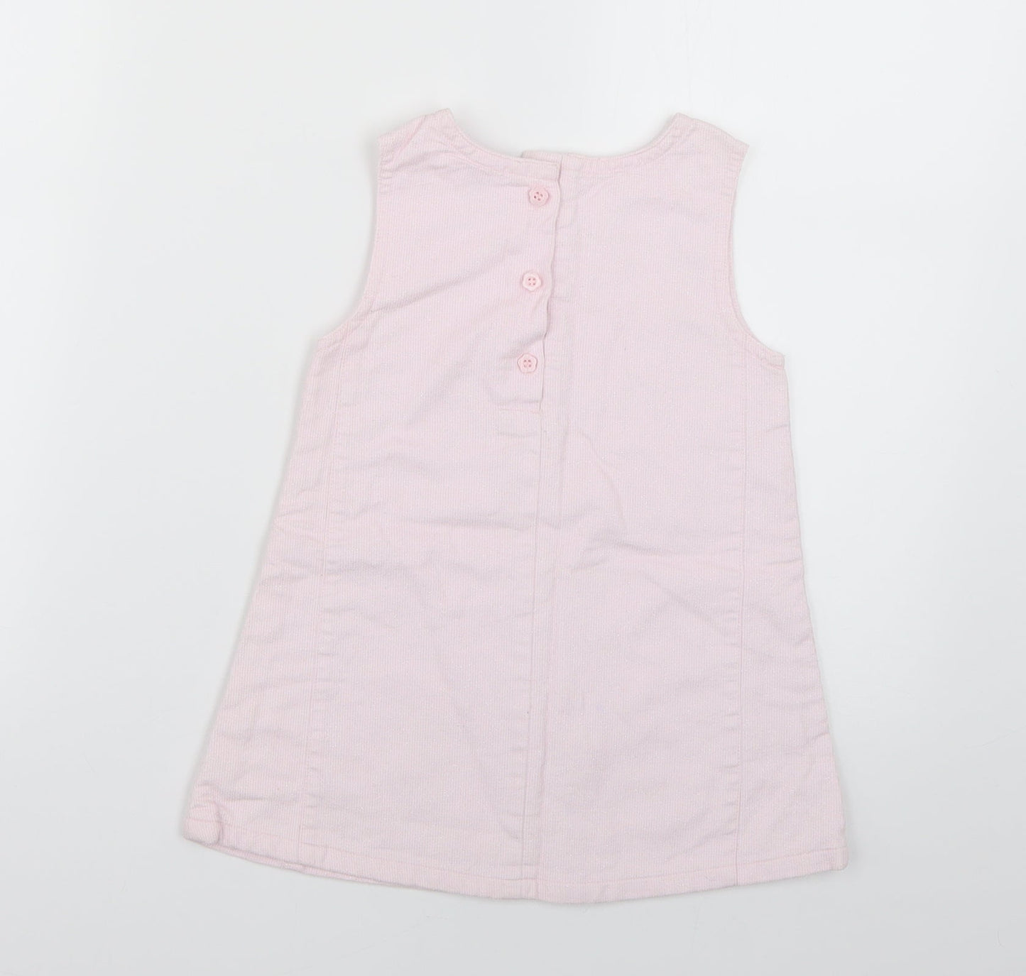 TU Baby Pink Geometric  Jumper Dress  Size 9-12 Months  - Christmas