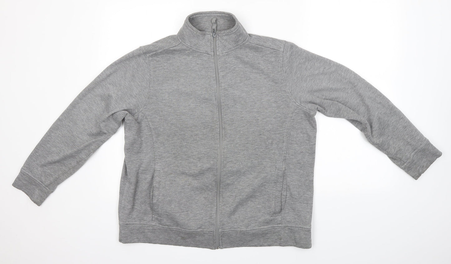 BM Womens Grey   Full Zip Sweatshirt Size M