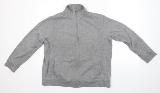 BM Womens Grey   Full Zip Sweatshirt Size M