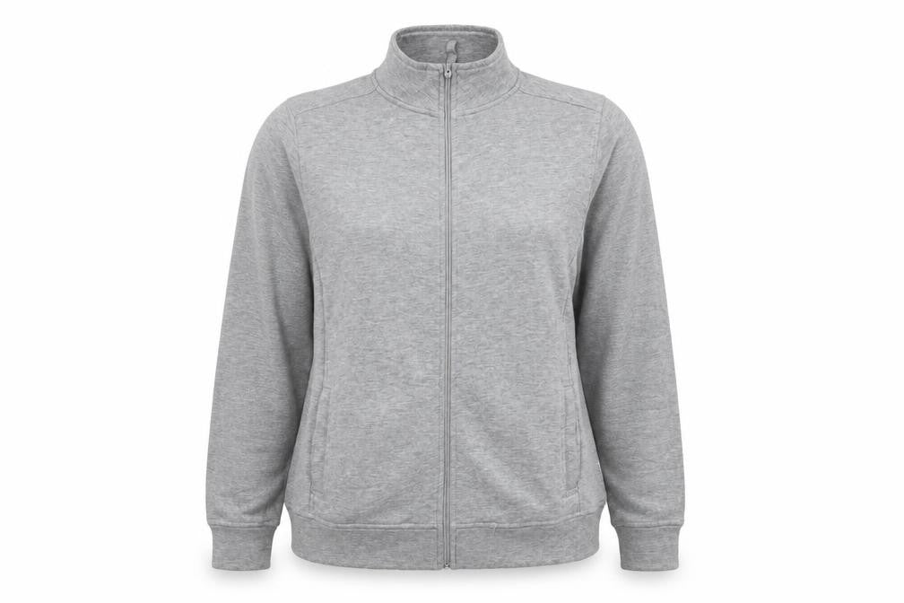 BM Womens Grey   Full Zip Sweatshirt Size M