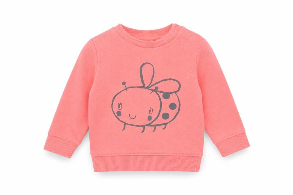 F&F Girls Pink   Pullover Jumper Size 0-3 Months  - Bee