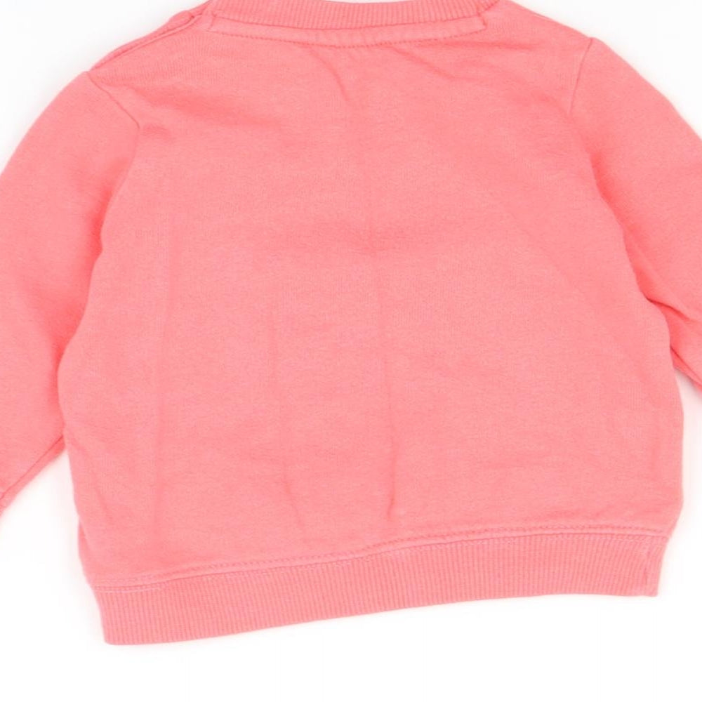 F&F Girls Pink   Pullover Jumper Size 0-3 Months  - Bee