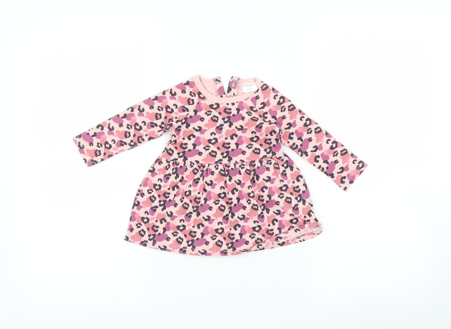 F&F Baby Pink Animal Print  Fit & Flare  Size 3-6 Months