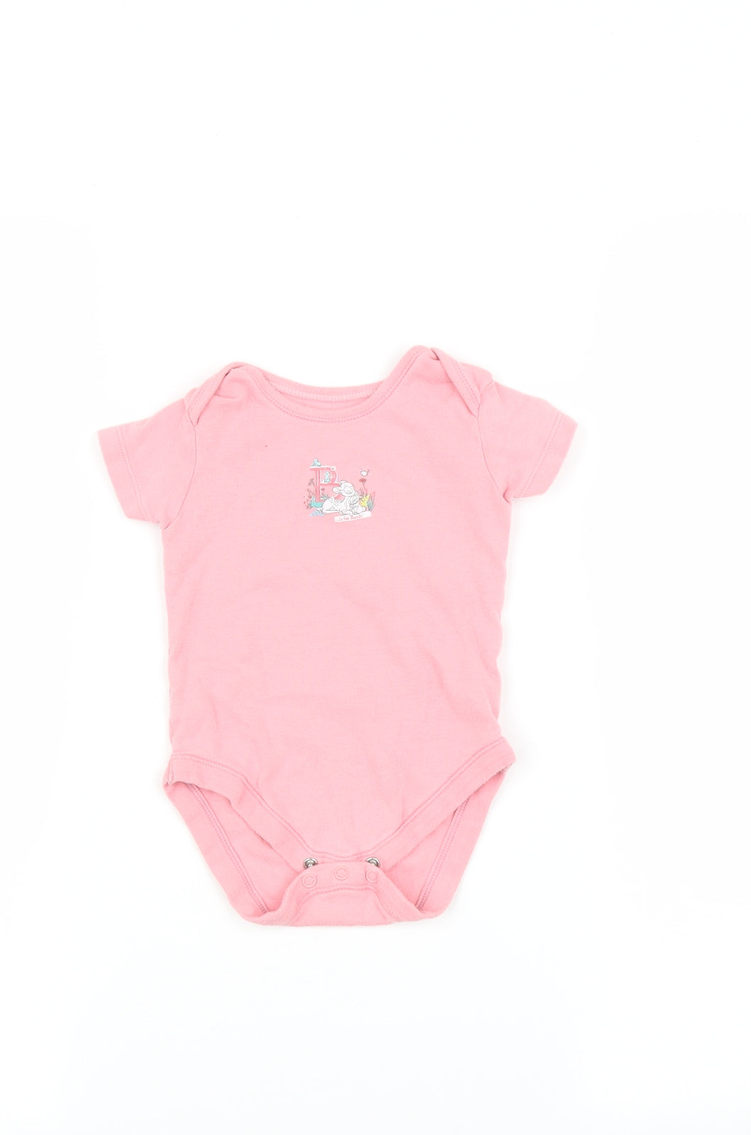 George Baby Pink   Babygrow One-Piece Size 9-12 Months  - bambi