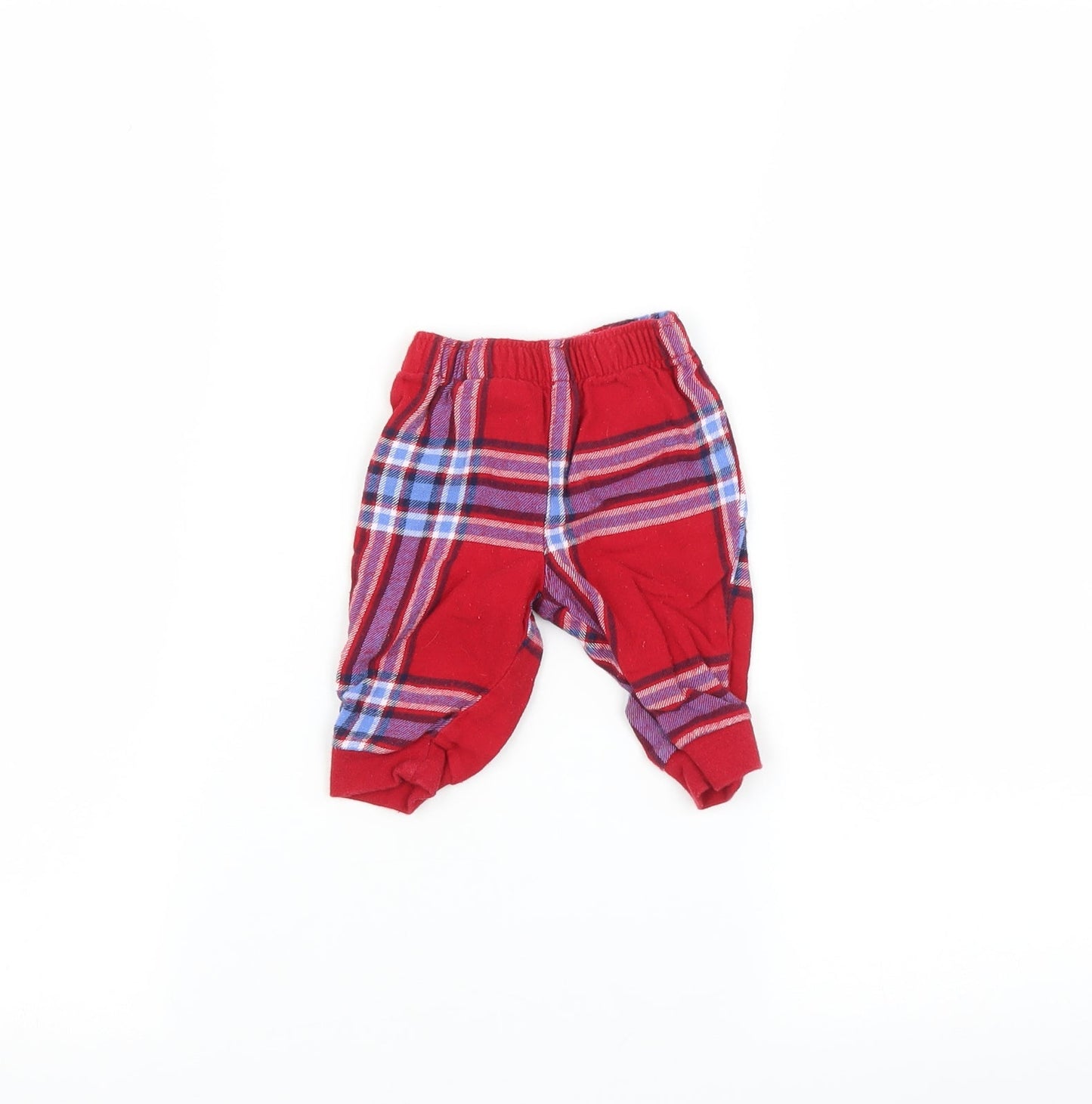 George Baby Multicoloured Check   Pyjama Pants Size 0-3 Months