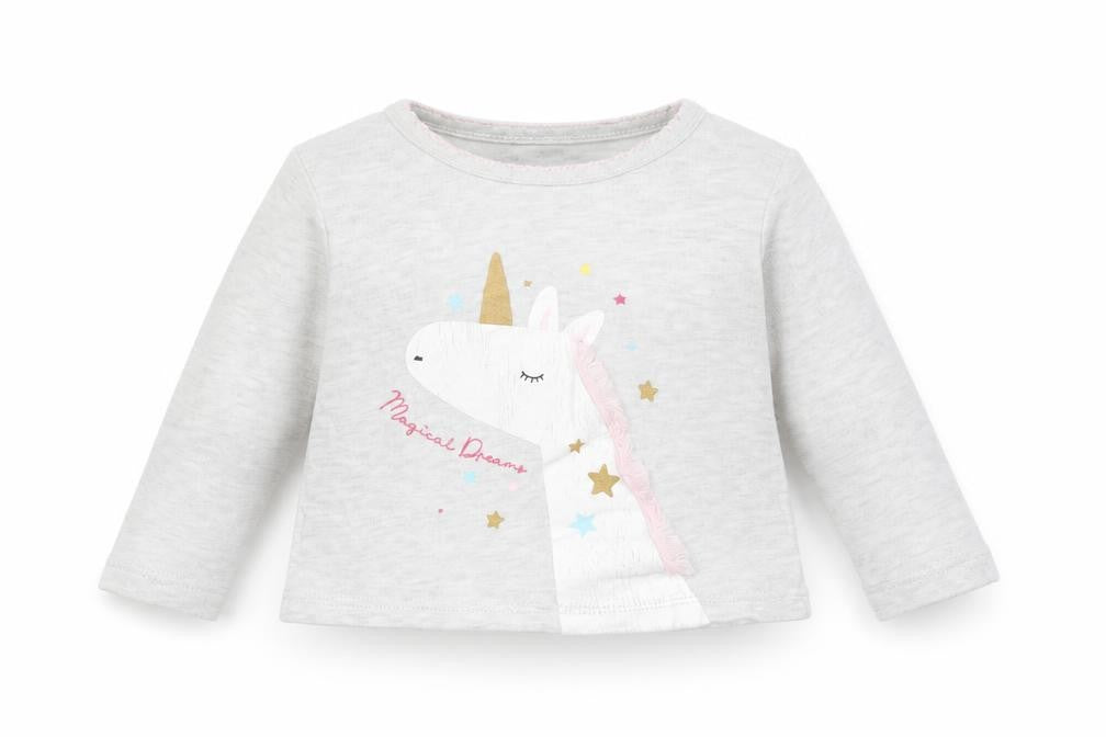 Primark Baby Multicoloured   Basic T-Shirt Size 12-18 Months  - unicorn