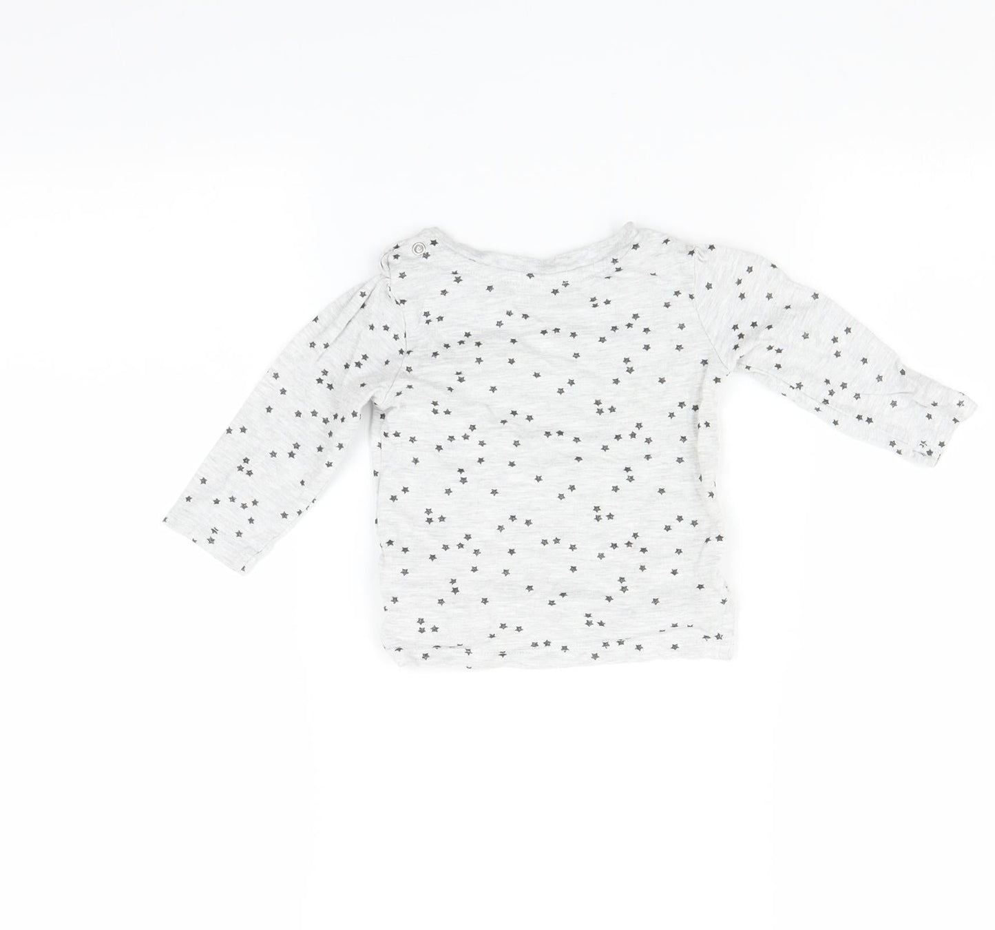 Primark Baby Grey   Basic T-Shirt Size 6-9 Months