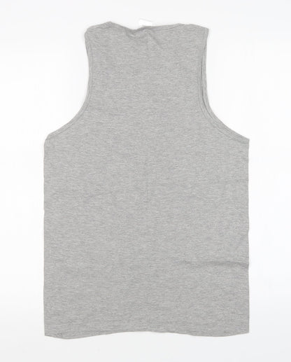 Authentic Authentic U-Wear Womens Grey   Basic Tank Size L