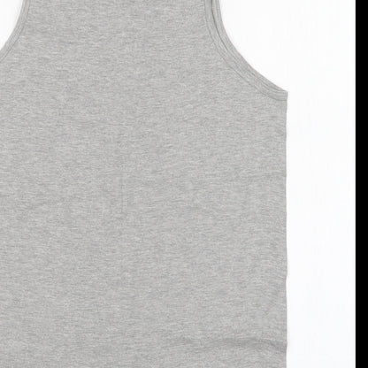 Authentic Authentic U-Wear Womens Grey   Basic Tank Size L