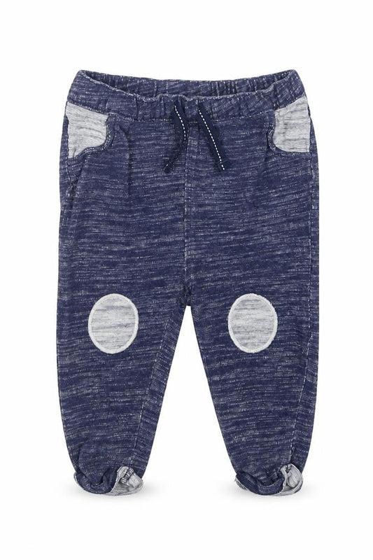 Front view of Next boys’ blue sweatpants, size 6-9, months