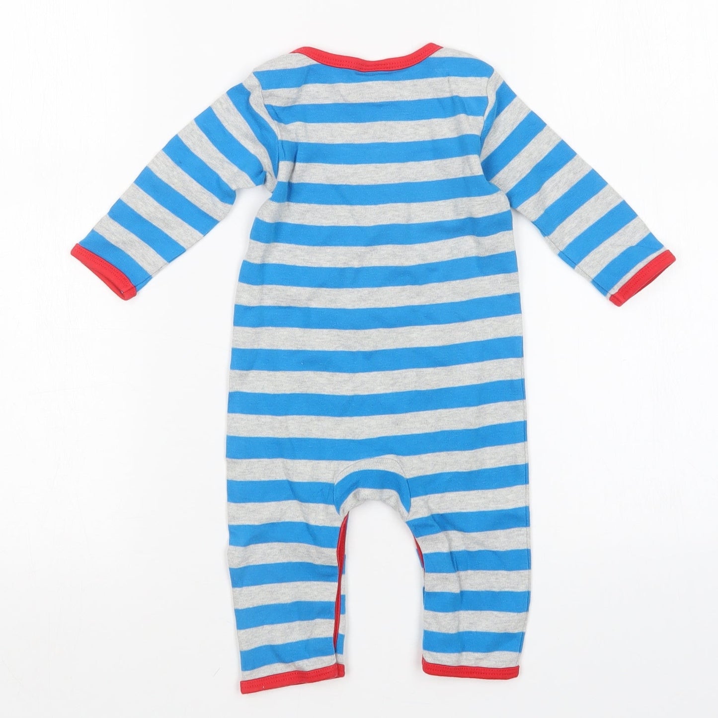 Boots Mini Club Boys Multicoloured Striped  Babygrow One-Piece Size 3-6 Months