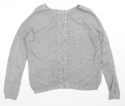 Next Womens Grey   Pullover Jumper Size 12