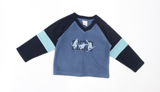 morris mouse Baby Blue   Pullover Jumper Size 12-18 Months