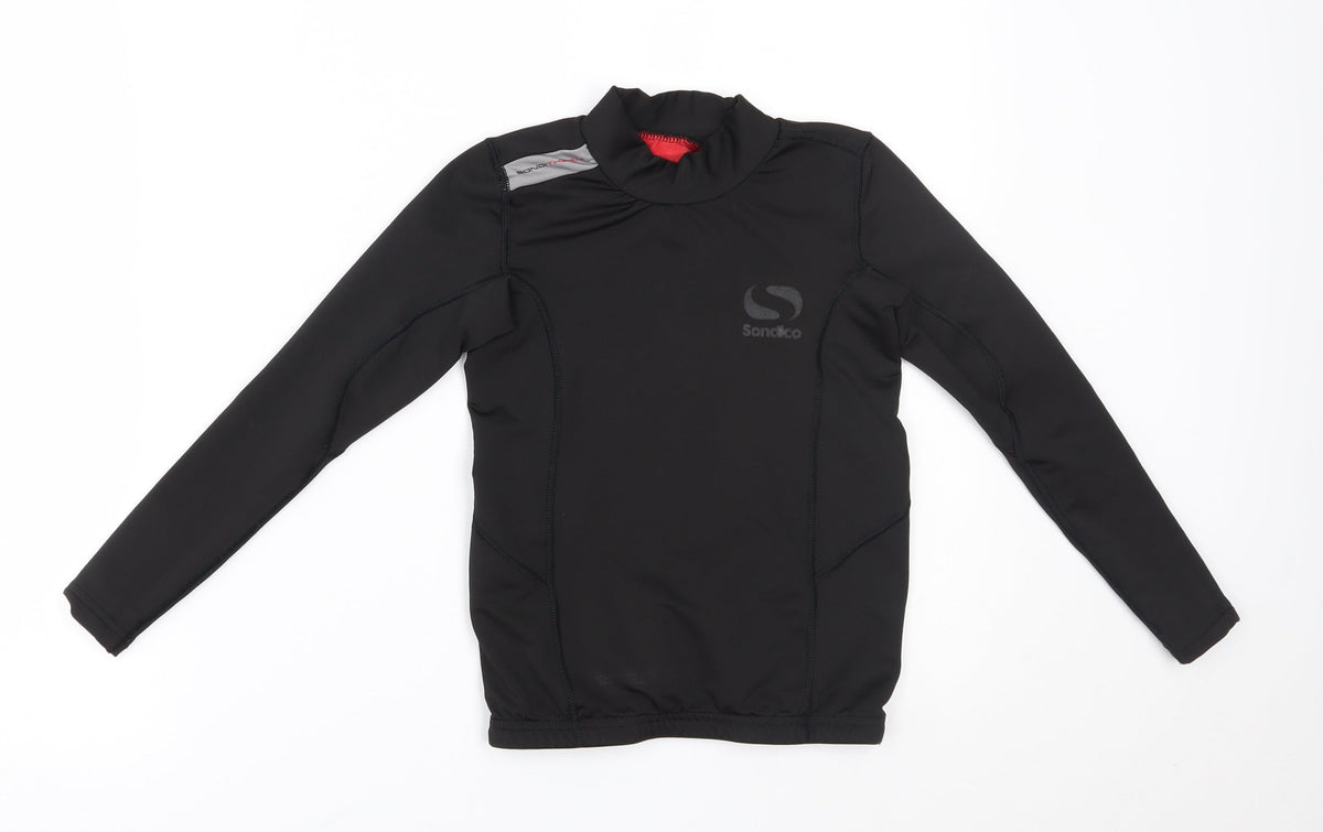 sandico Boys Black   Basic T-Shirt Size 7-8 Years