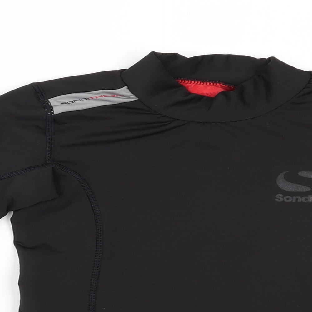 sandico Boys Black   Basic T-Shirt Size 7-8 Years