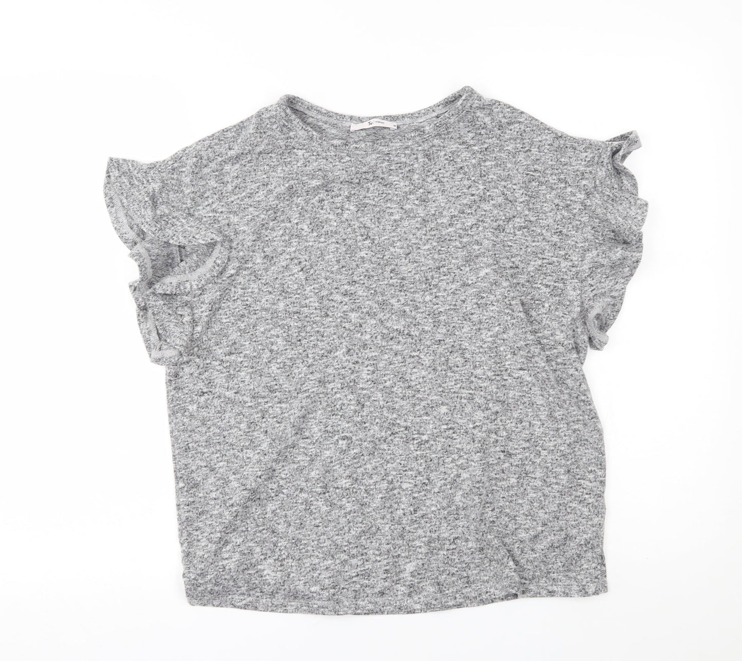 TU Womens Grey   Pullover Jumper Size 10  - frill