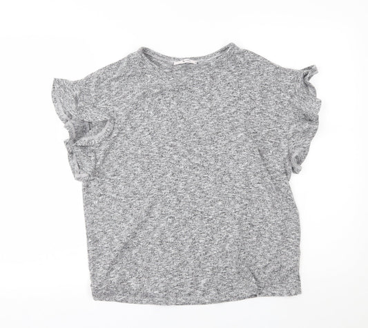 TU Womens Grey   Pullover Jumper Size 10  - frill