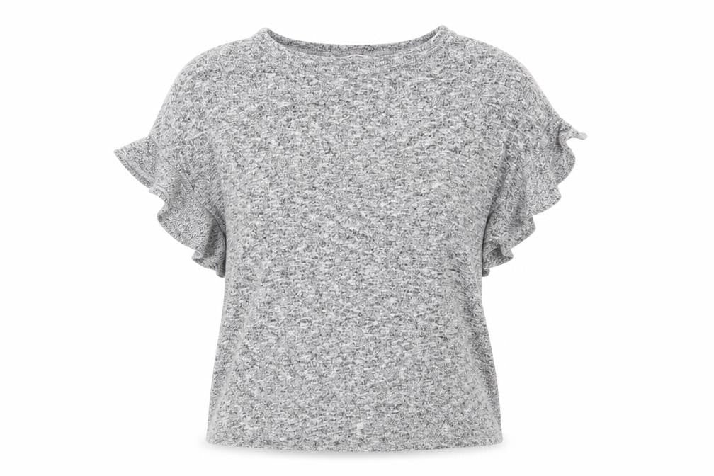 TU Womens Grey   Pullover Jumper Size 10  - frill