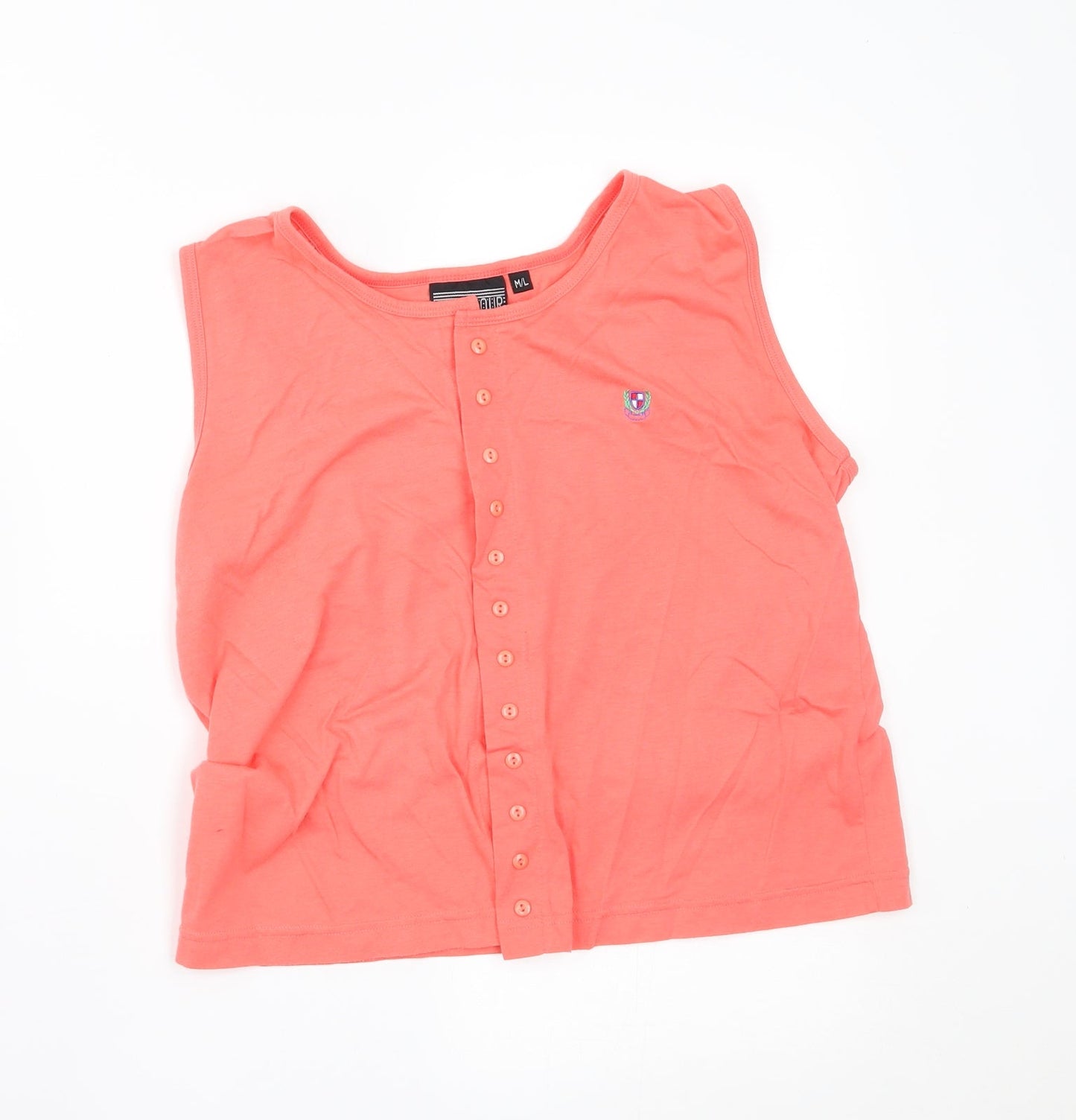 Paramour Womens Pink   Basic Button-Up Size M