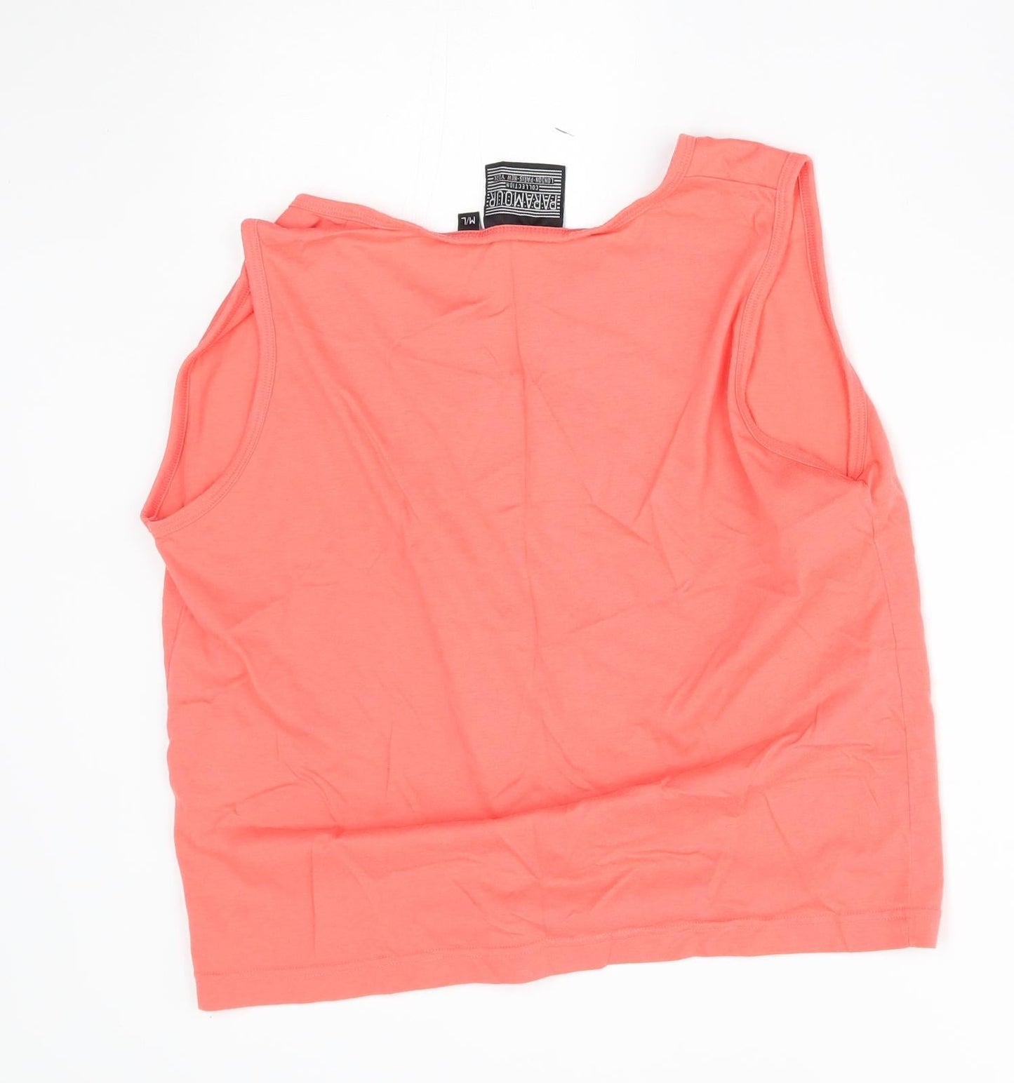 Paramour Womens Pink   Basic Button-Up Size M