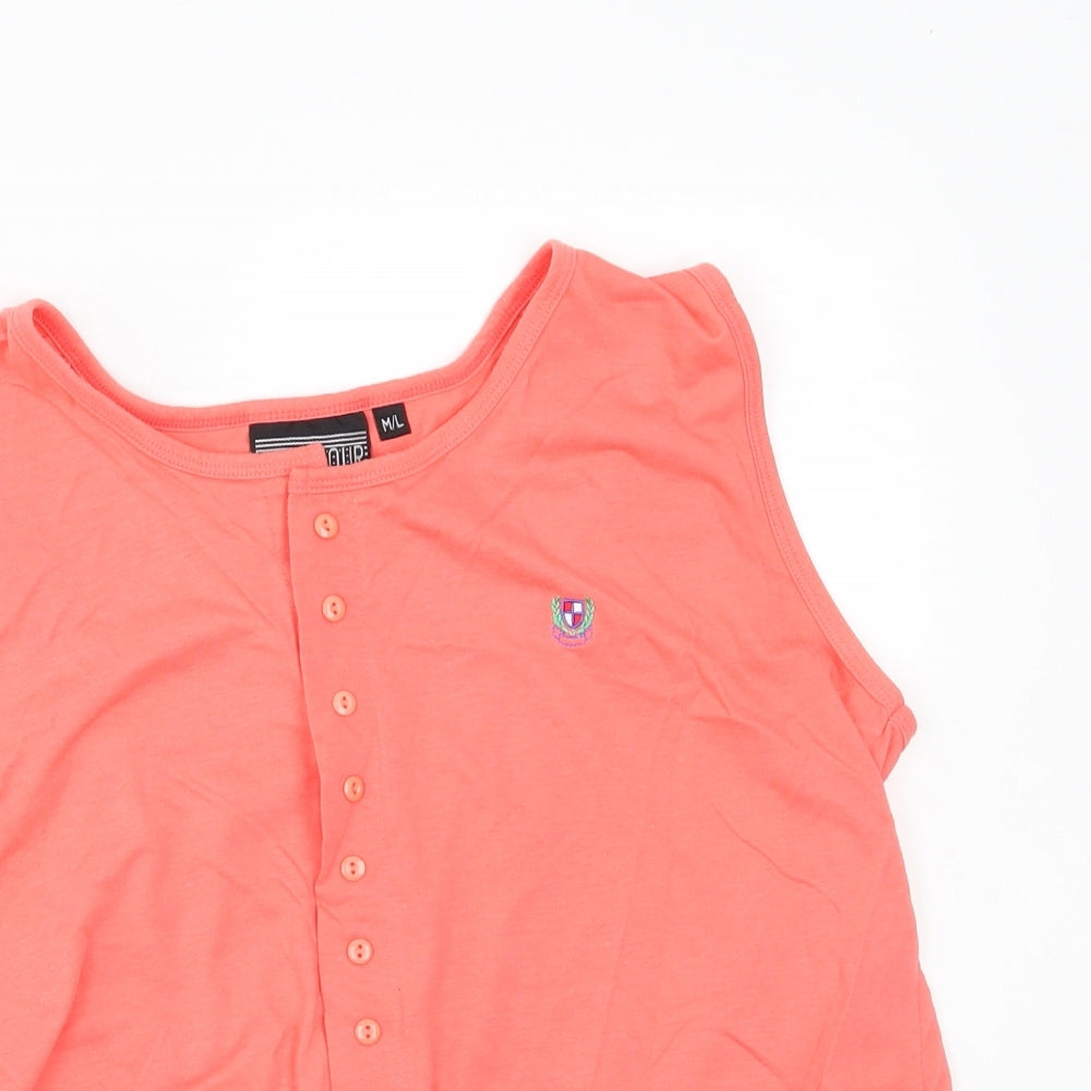 Paramour Womens Pink   Basic Button-Up Size M