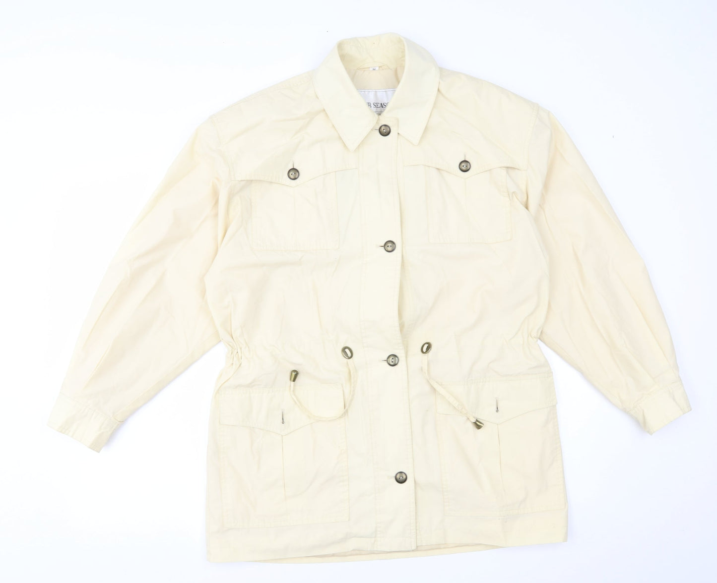 Four Seasons Womens Yellow   Overcoat Coat Size M