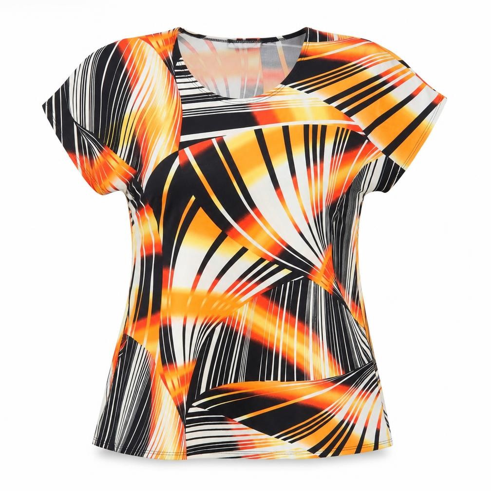 Saloos Womens Orange   Basic Blouse Size M