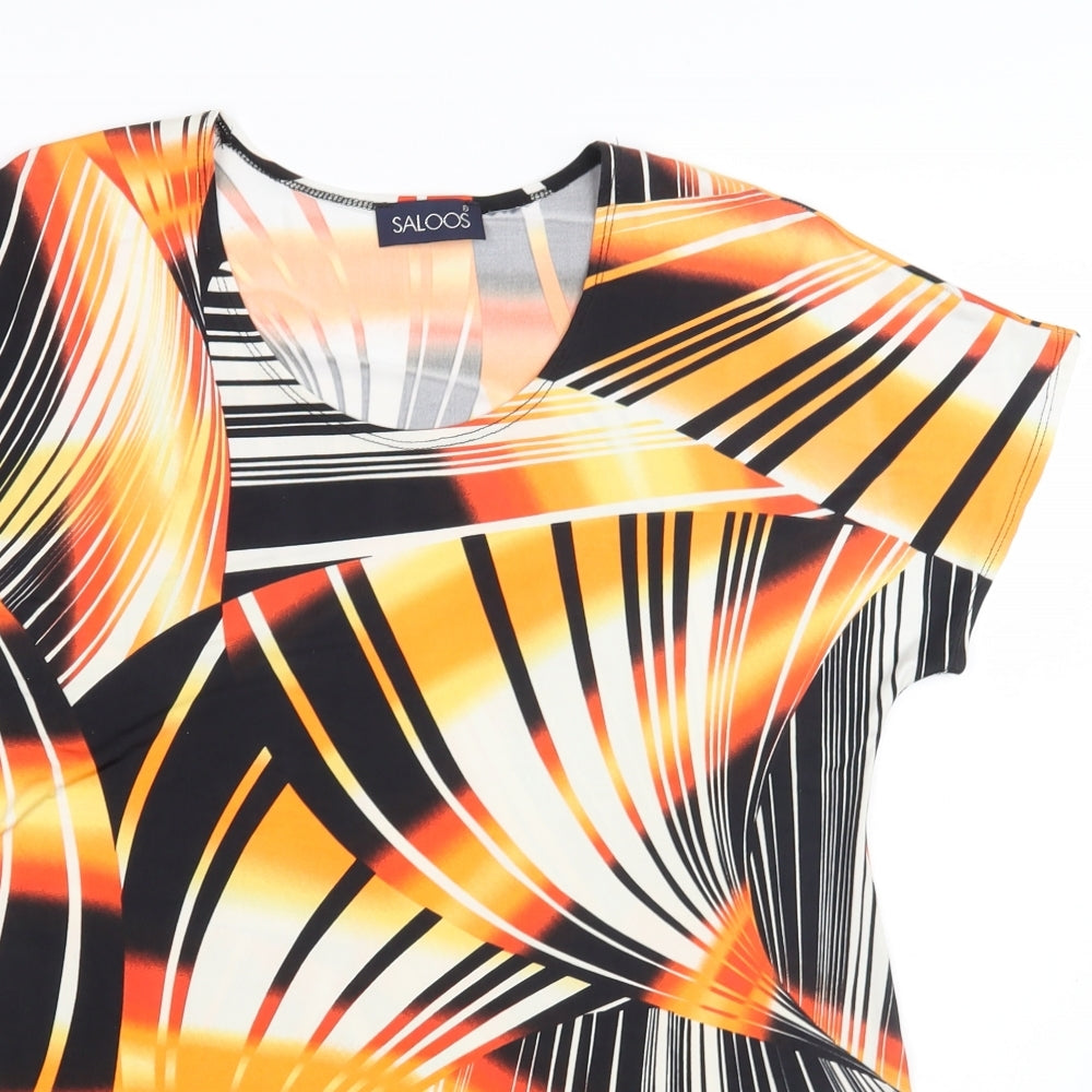 Saloos Womens Orange   Basic Blouse Size M