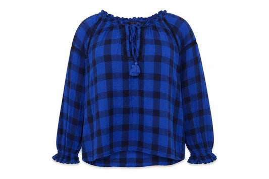 Marks & Spencer Womens Blue Plaid  Pullover Jumper Size 20