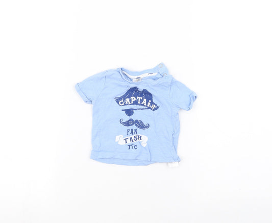 F&F Baby Blue   Basic T-Shirt Size 0-3 Months