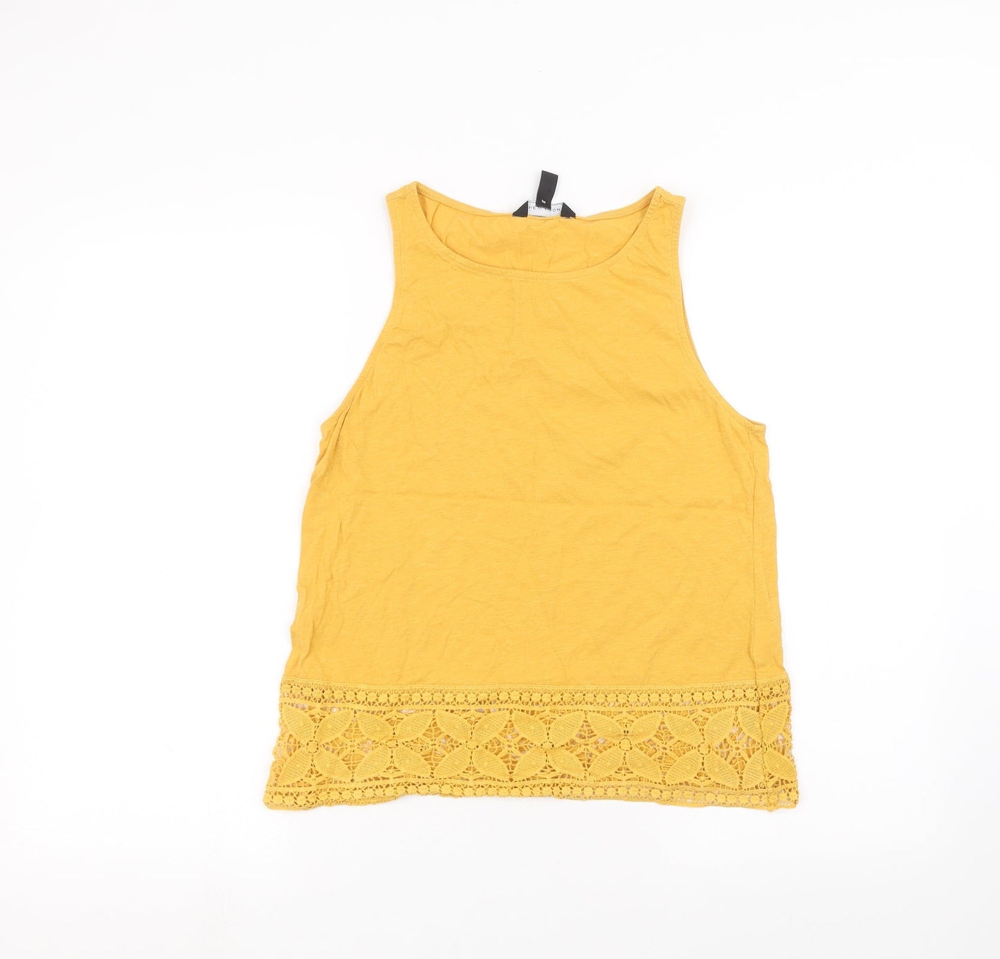 New Look Womens Yellow   Basic T-Shirt Size 12
