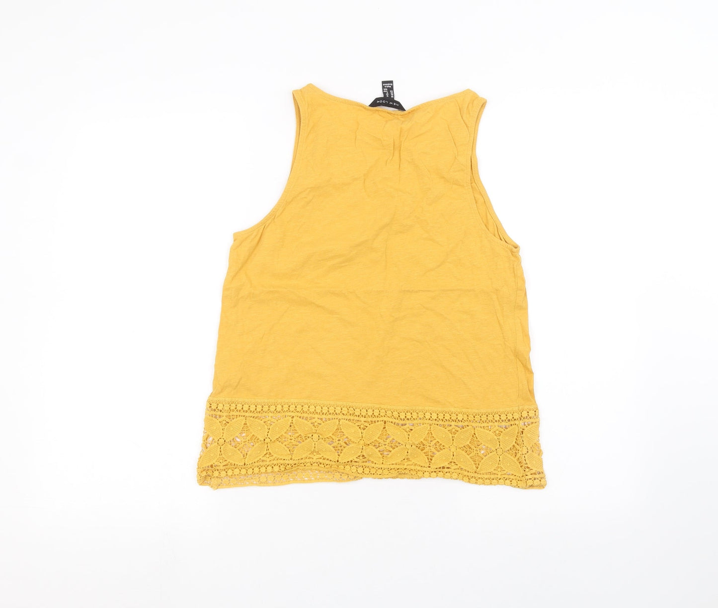 New Look Womens Yellow   Basic T-Shirt Size 12