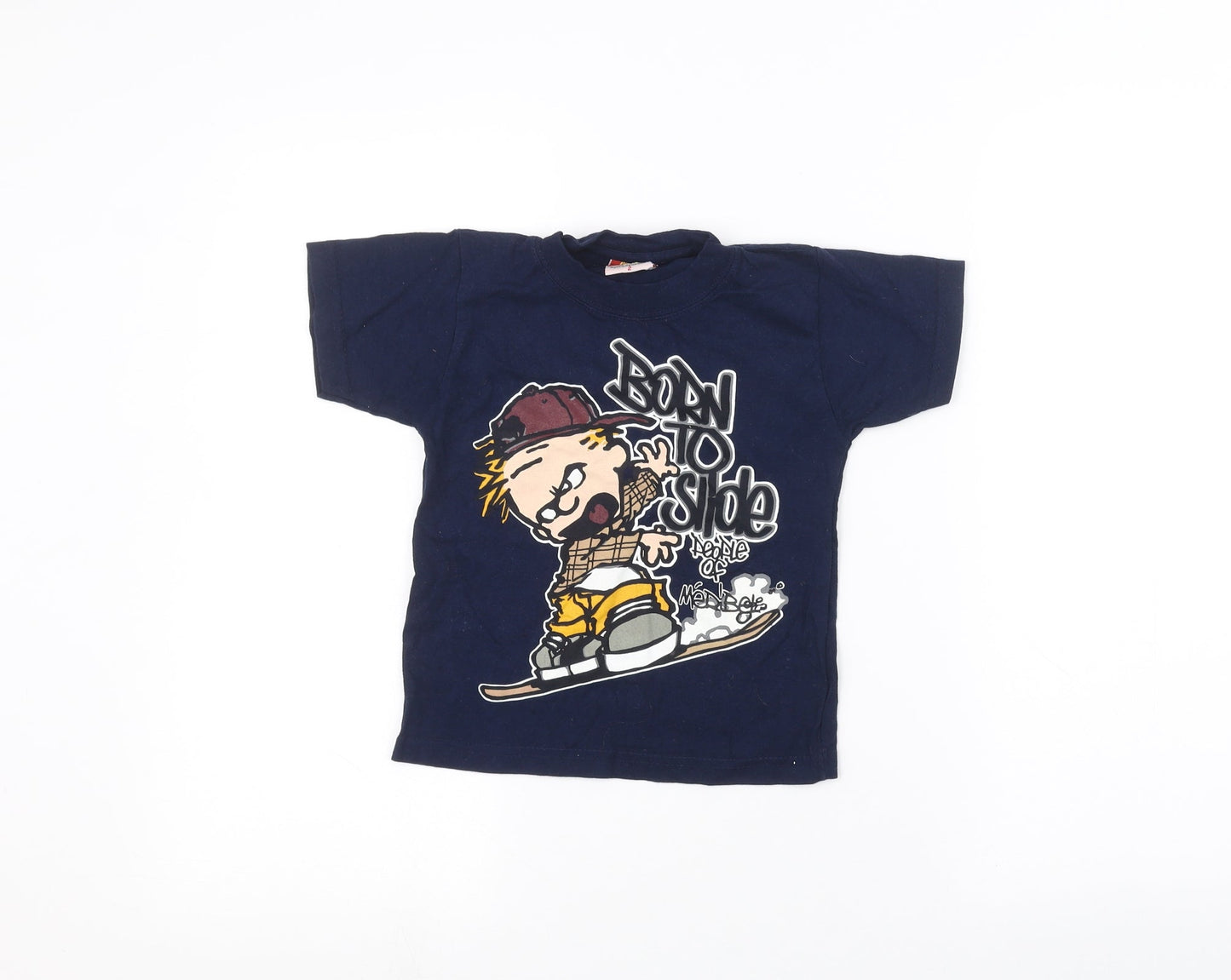 french spirit Boys Blue   Basic T-Shirt Size 2 Years