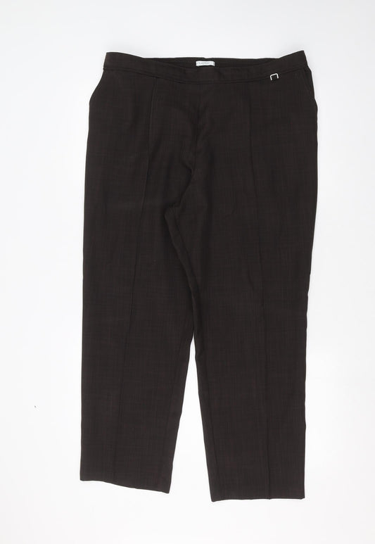 Marks and Spencer Womens Brown   Trousers  Size 18 L26 in