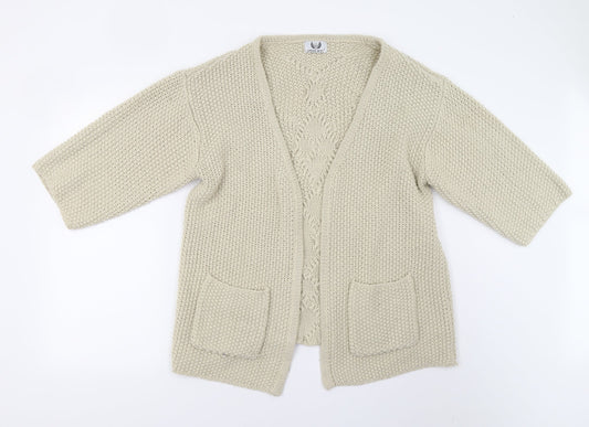 Urban Mist Womens Beige  Knit Cardigan Jumper Size L