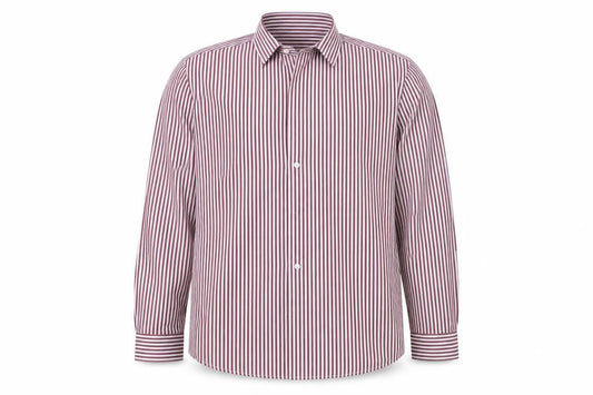 Matalan Mens Red Striped   Button-Up Size 16.5
