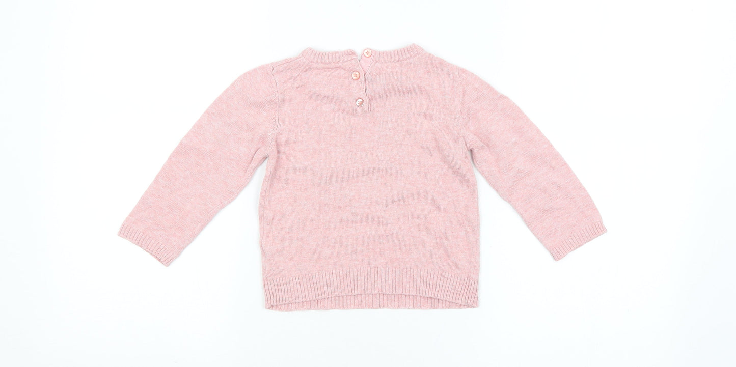 Young Dimension Girls Pink   Cardigan Jumper Size 12-18 Months