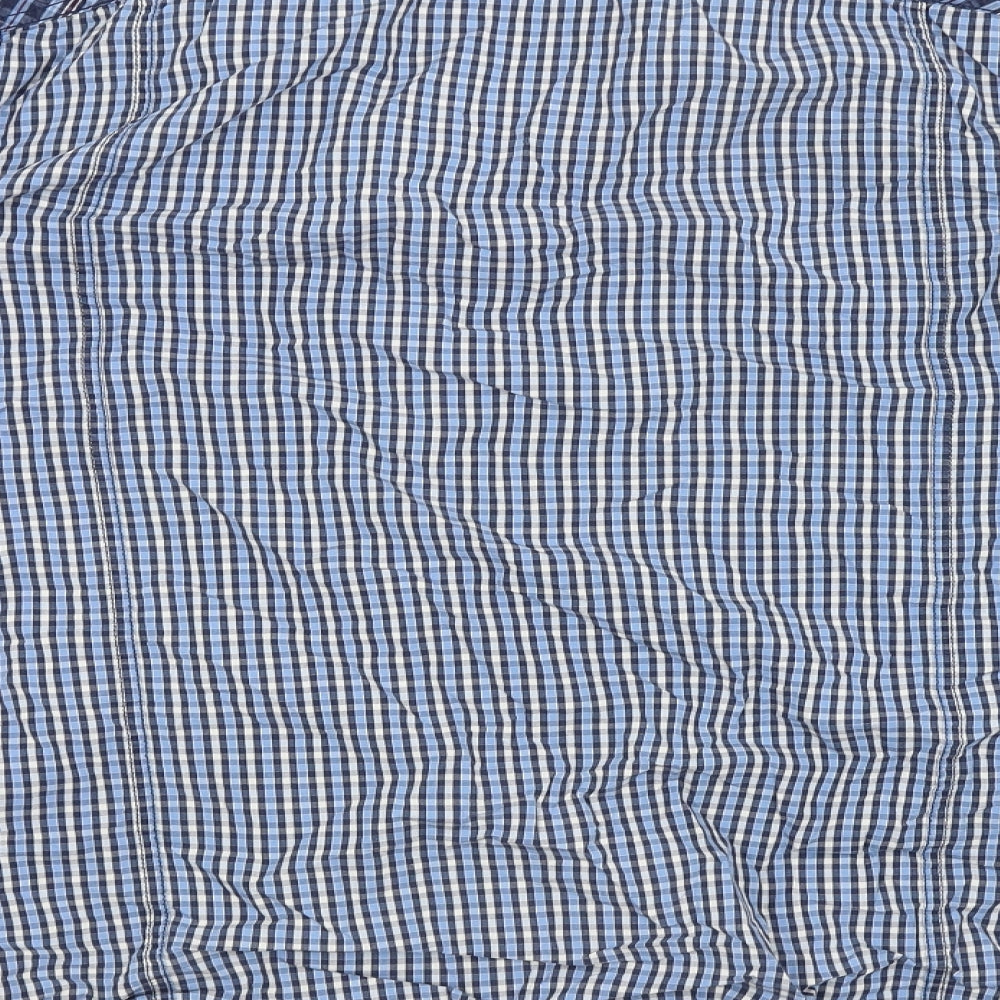 Preworn Mens Blue Check   Button-Up