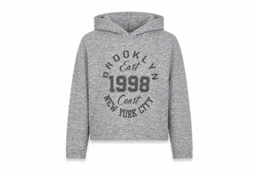 New Look Girls Grey   Pullover Hoodie Size 9 Years