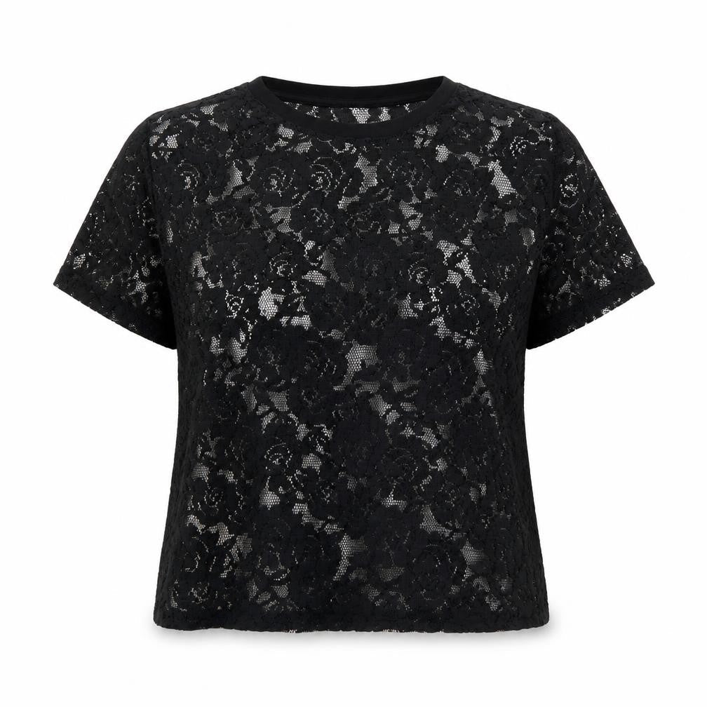 Atmosphere Womens Black Floral  Basic Blouse Size 12
