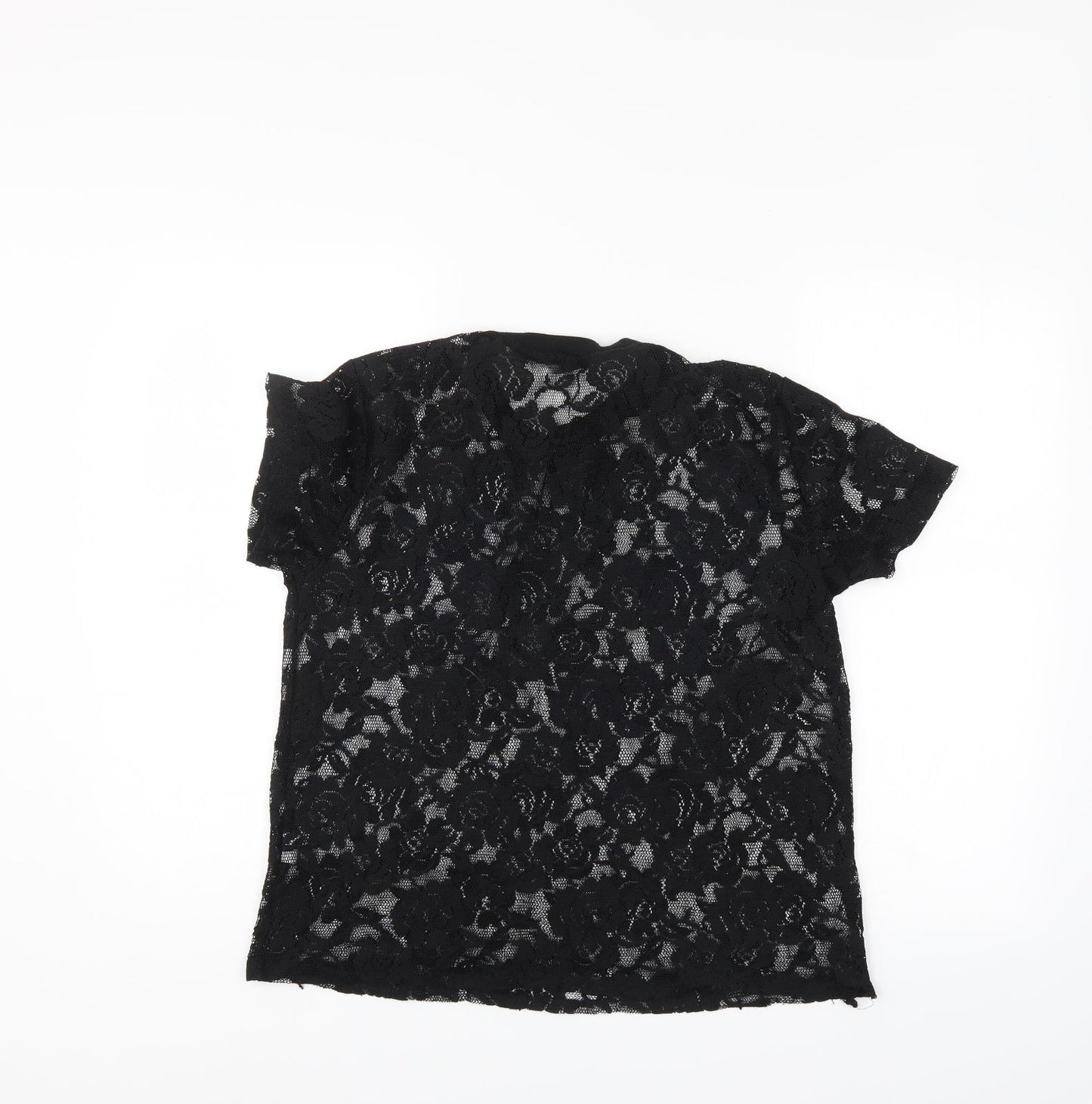 Atmosphere Womens Black Floral  Basic Blouse Size 12