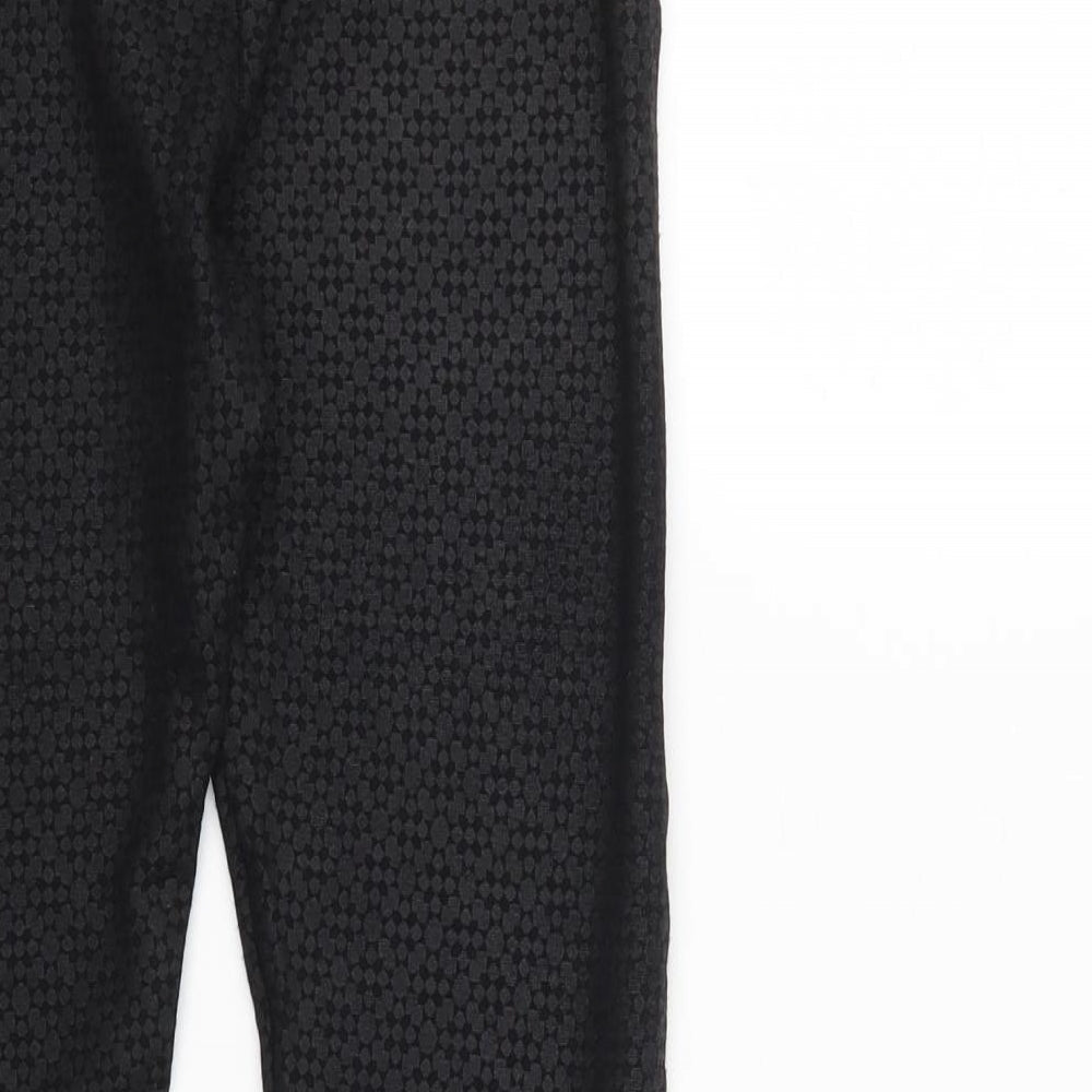 Top Shop Womens Black   Cropped Leggings Size 10 L25 in